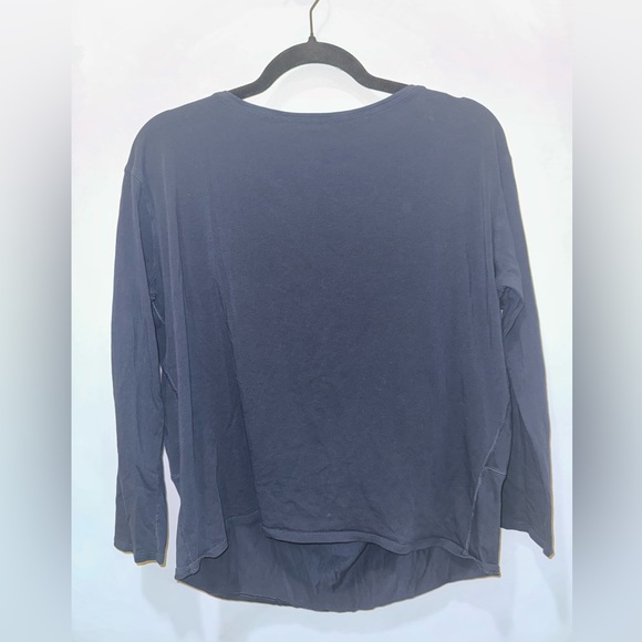 lululemon athletica Tops - Lululemon Back in Action Navy Blue Sz 6